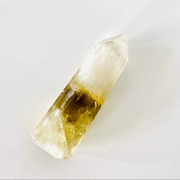 Citrine Polished Genuine 5” Crystal Point Boho Gypsy Meditation Yoga Gemstone - Picture 4 of 5